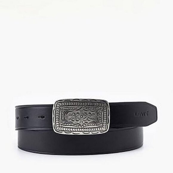 Levi's Other - Levi's Western Plaque Belt Men's Size 40 Black Leather Belt